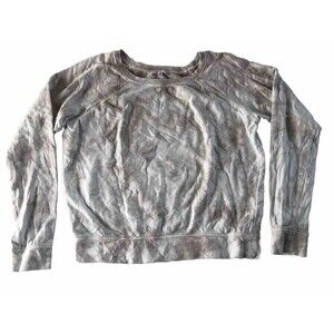 Q&A Tie Dye Exposed Seam Sweatshirt Size Small